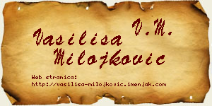 Vasilisa Milojković vizit kartica